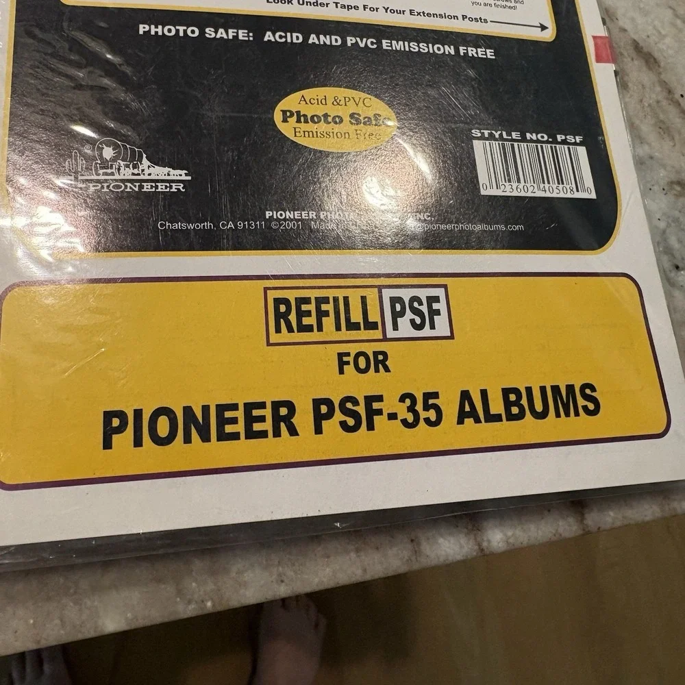 LOT THREE PIONEER PSF-35 Photo Album Refill Pages 60 Photos 3.5